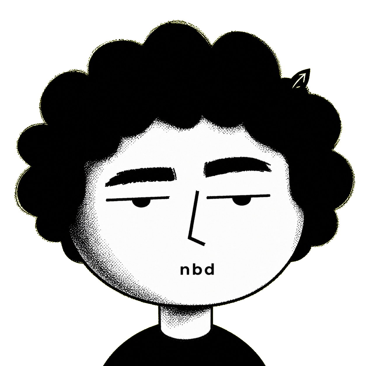 nbd avatar, unimpressed.